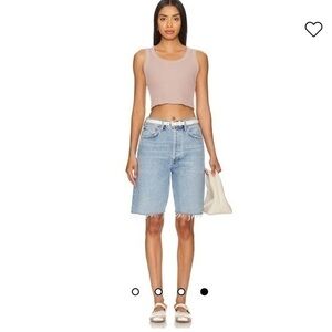Agolde Highrise Straight Leg Denim Jorts